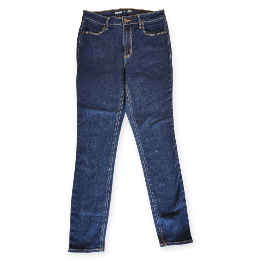 Old Navy High Rise Wow Super Skinny Dark Wash Jeans Size 8